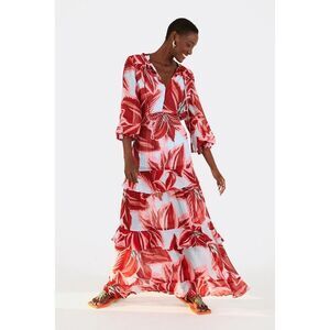 Farm Rio AZALEA Maxi Dress Size Small $290 Retail